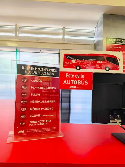 Costos ADO CANCUN