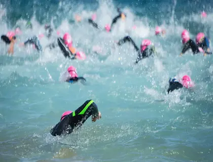 evento de natacion en puerto morelos
